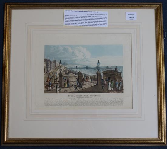 T. Sutherland Royal Chain Pier, Brighton. (Taken from Phillips Confectioner, Steine.) 11 x 14.25in.